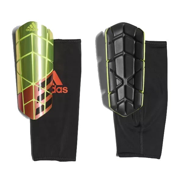 adidas X Pro Guard Shin Guards (Solar Yellow/Solar Red/Black) | SoccerWearhouse