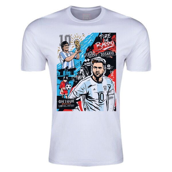 Argentina Messi &amp; Maradona Collage T-Shirt | SoccerWearhouse
