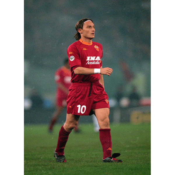 AS Roma Francesco Totti Retro Poster | SoccerWearhouse