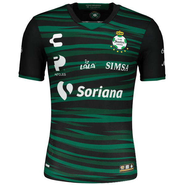 Charly Santos Laguna Away Jersey 22/23 (Green/Black) | SoccerWearhouse