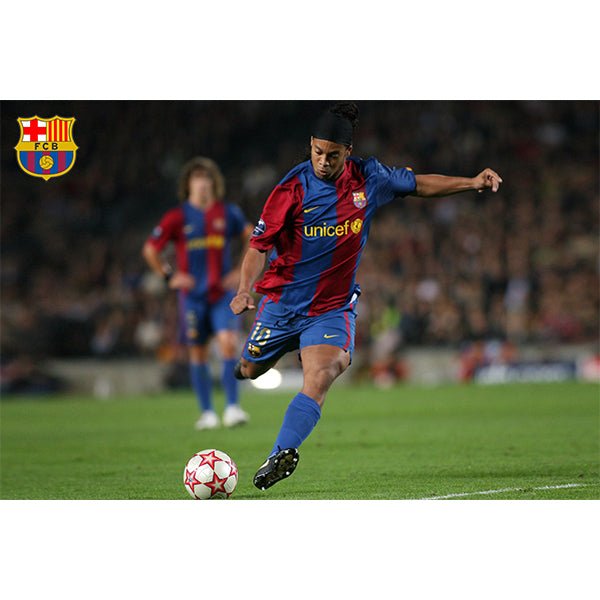 FC Barcelona Ronaldinho Poster | SoccerWearhouse
