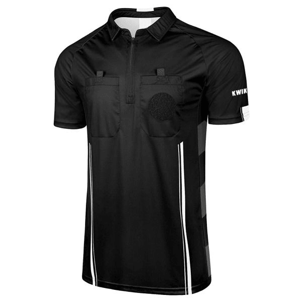 Kwik Goal Referee Jersey (Black) | SoccerWearhouse