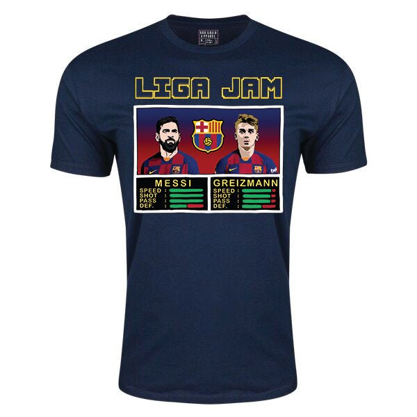 LIGA Jam Messi &amp; Greizmann T-Shirt | SoccerWearhouse