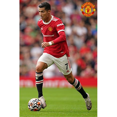 Manchester United Cristiano Ronaldo Dribble Poster | SoccerWearhouse