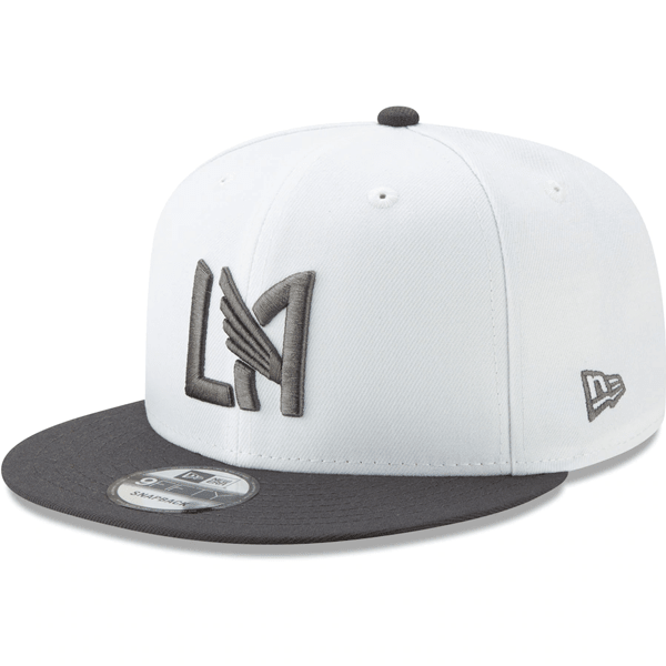 New Era LAFC 9Fifty Snapback Hat (White/Silver) | SoccerWearhouse
