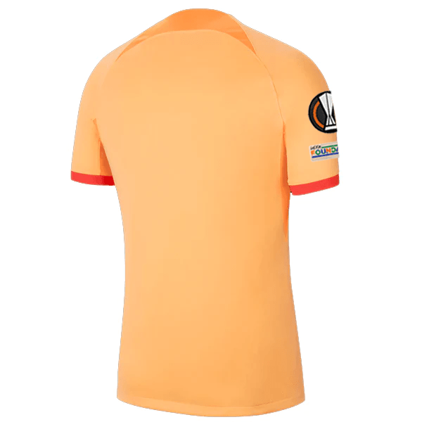 Nike Atletico Madrid Third Jersey w/ Europa League Patches 22/23 (Peach Cream/Atomic Orange/Black) | SoccerWearhouse