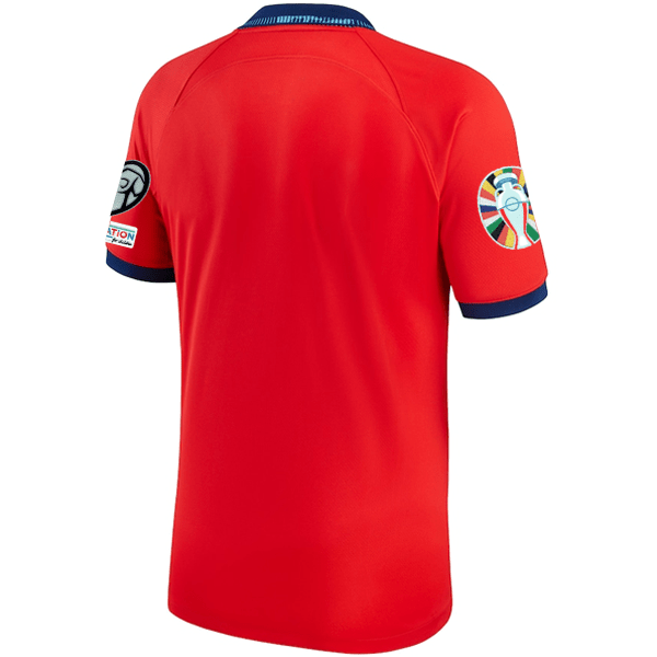Nike England Away Jersey 22/23 w/ Euro Qualifier Patches (Challenge Red/Blue Void) | SoccerWearhouse