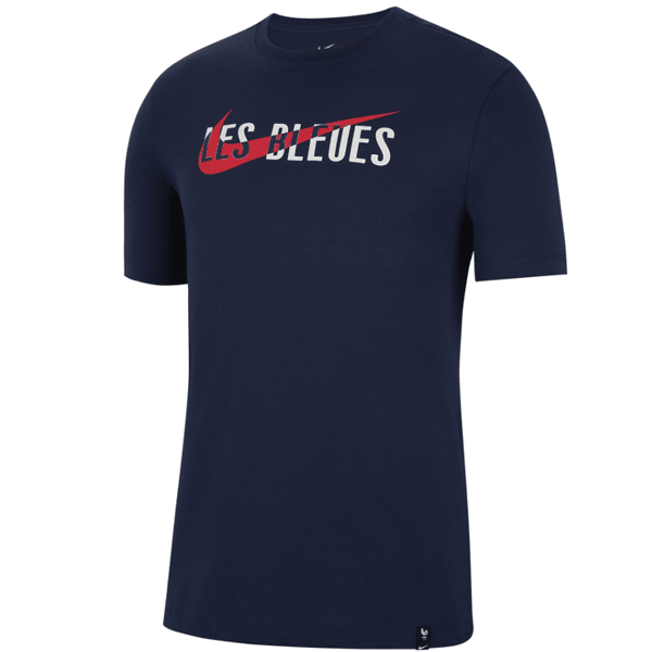 Nike France Swoosh T-Shirt (Midnight Navy/Red) | SoccerWearhouse