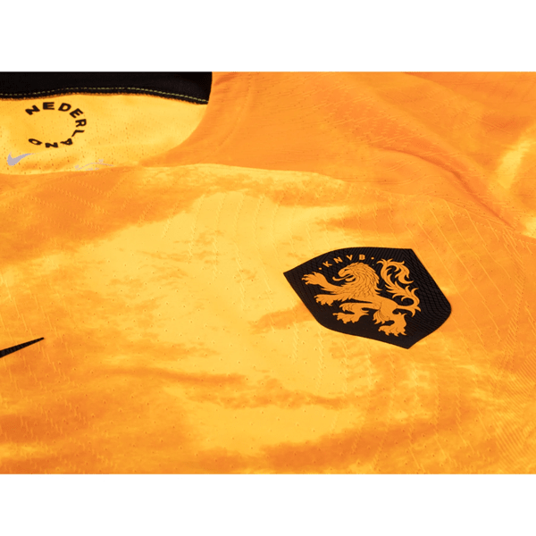 Nike Netherlands Frenkie De Jong Match Authentic Home Jersey 22/23 (Laser Orange/Black) | SoccerWearhouse