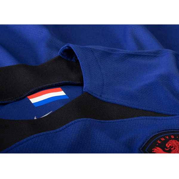 Nike Netherlands Memphis Depay Away Jersey 22/23 (Deep Royal/Habanero Red) | SoccerWearhouse