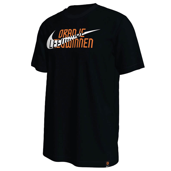 Nike Netherlands Swoosh T-Shirt (Black) | SoccerWearhouse