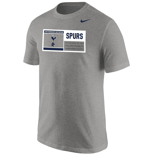 Nike Tottenham Core T-Shirt (Dark Heather Grey) | SoccerWearhouse