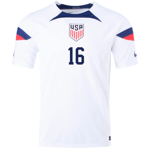 Nike United States Authentic Match Jordan Morris Home Jersey 22/23 (White/Loyal Blue) | SoccerWearhouse