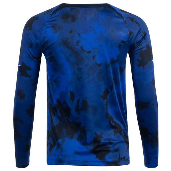 Nike United States Long Sleeve Away Jersey 22/23 (Bright Blue/White) | SoccerWearhouse
