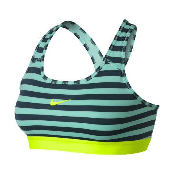Nike Womens Sports Bra (Teal/Volt) | SoccerWearhouse