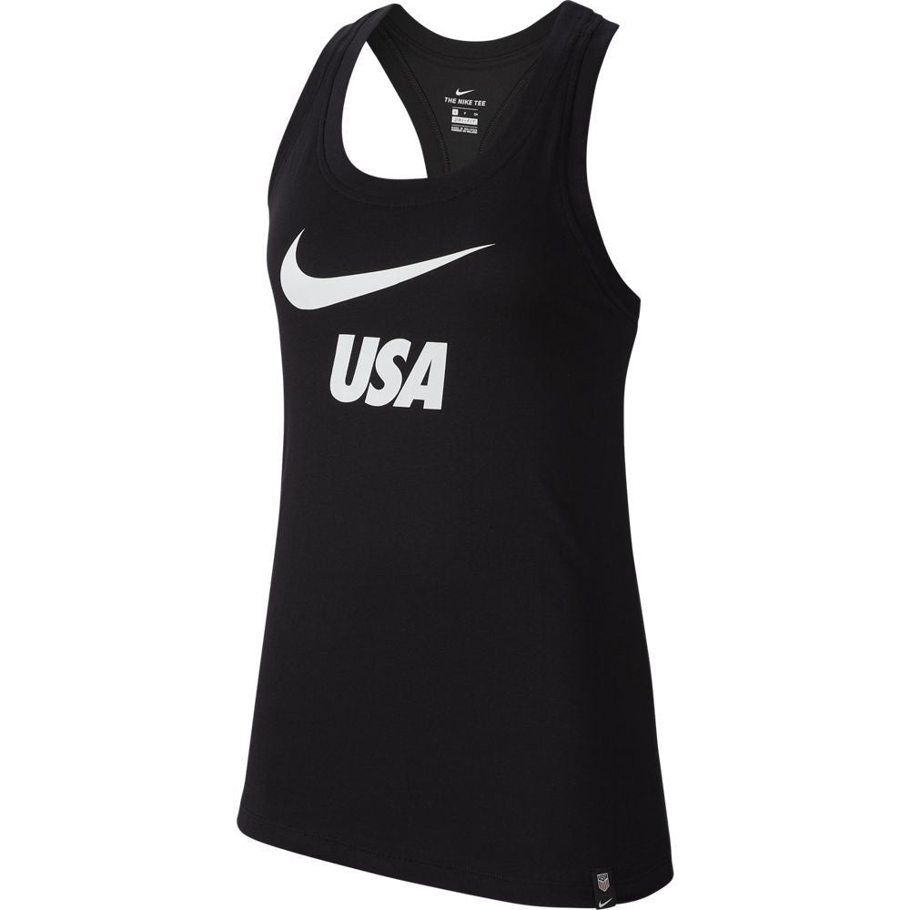 Nike Women's USA Tank Top (Black/White) | SoccerWearhouse