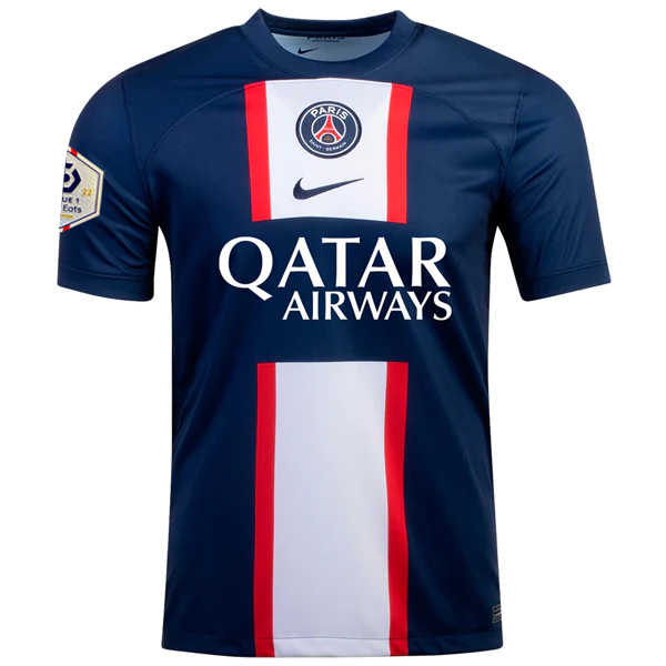 Nike Paris Saint-Germain Marco Verratti Home Jersey w/ Ligue 1 Champion Patch 22/23 (Midnight Navy/White)