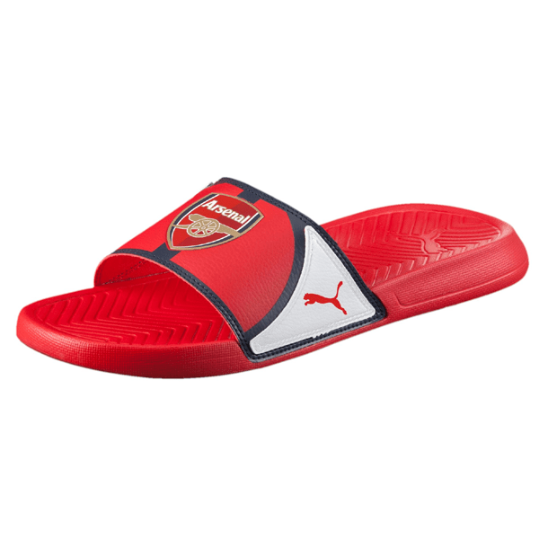 Puma Arsenal Popcat Sandals (White/Puma Red) | SoccerWearhouse