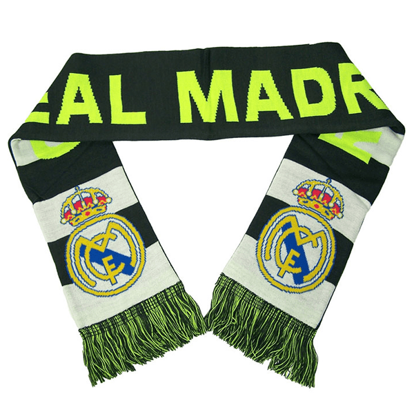 Real Madrid Fan Scarf (White/Grey) | SoccerWearhouse