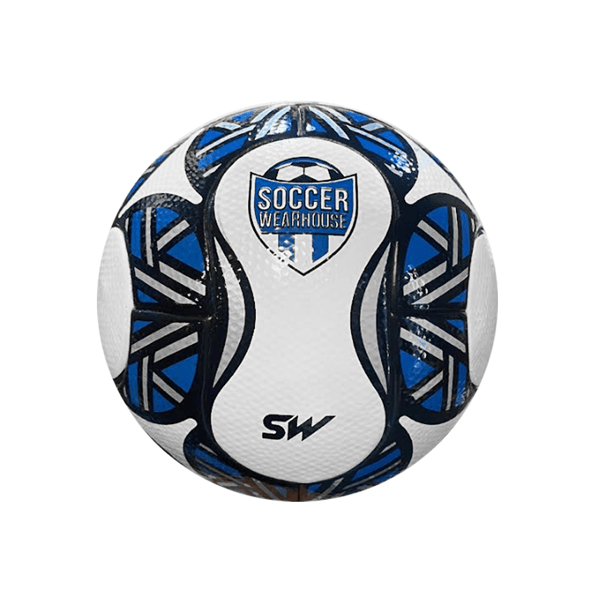 Soccer Wearhouse Mini Soccer Ball (White/Royal Blue) | SoccerWearhouse
