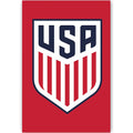 US Soccer Crest Poster (Red)